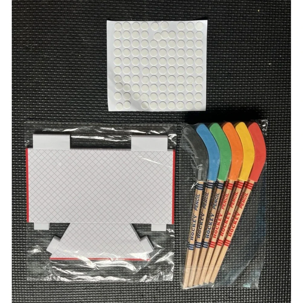 13 Set Hockey Party Favors Bulk Hockey Pencils and Erasers Includes Hockey Penci